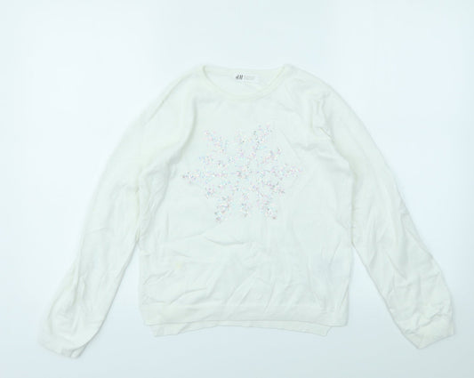 H&M Girls Multicoloured   Pullover Jumper Size 9-10 Years