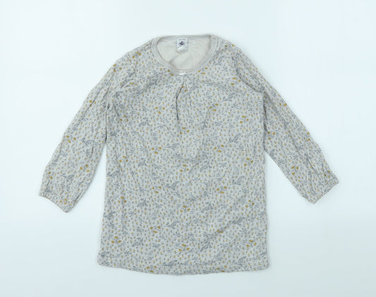 PRETT BATEAU Girls Ivory Floral  Fit & Flare  Size 6 Years