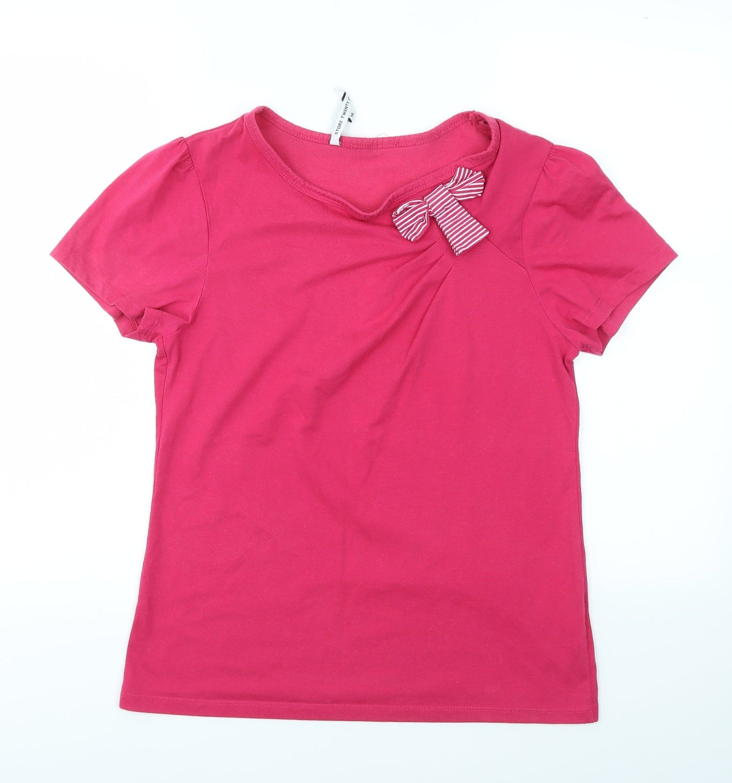 STORE TWEMTY ONE  Womens Pink   Basic T-Shirt Size 14
