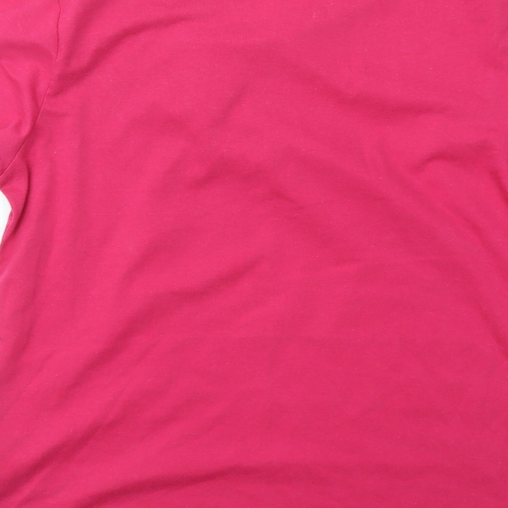 STORE TWEMTY ONE  Womens Pink   Basic T-Shirt Size 14