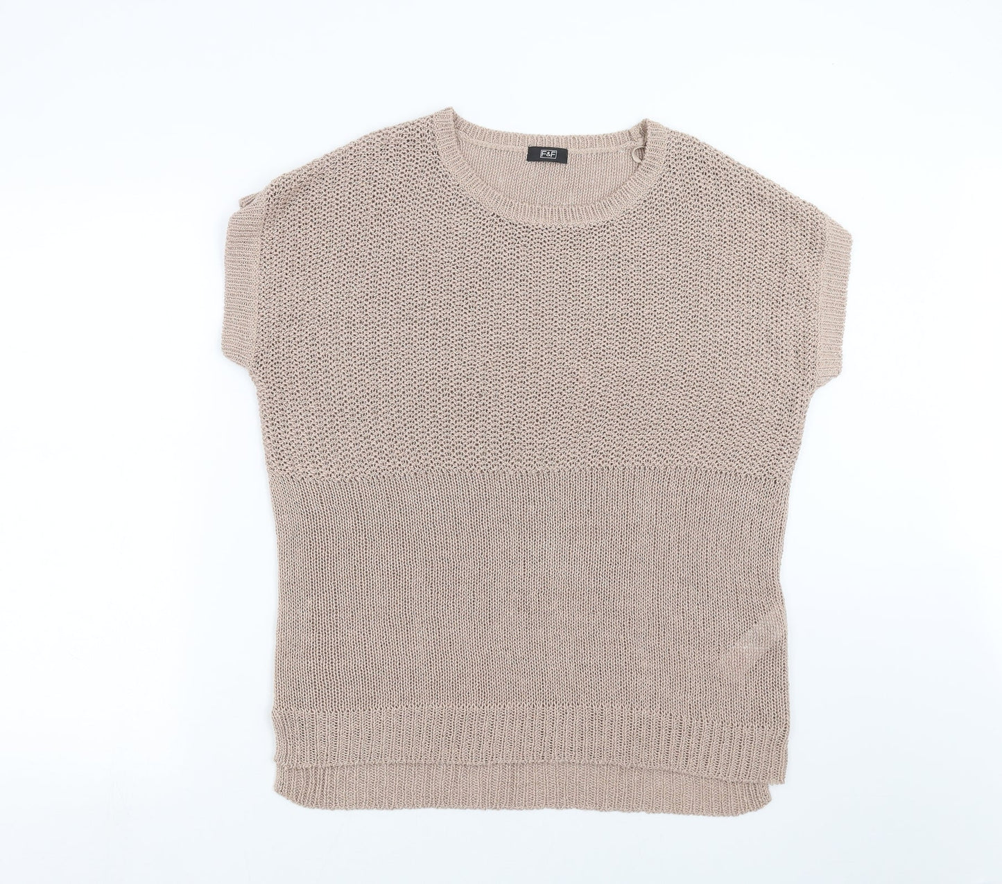 Fairway & Greene Womens Beige  Knit Pullover Jumper Size 16
