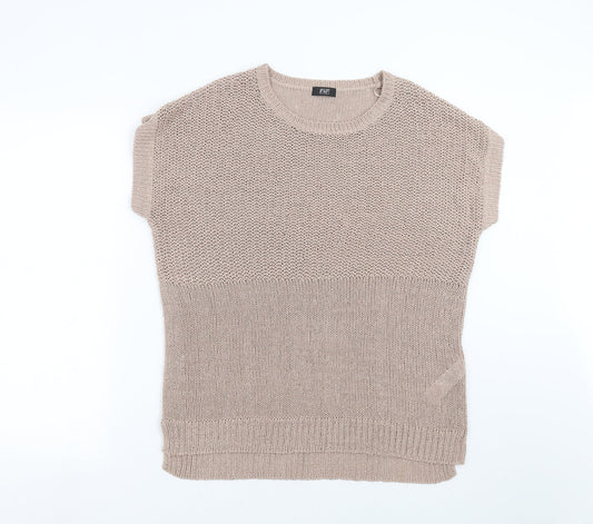 Fairway & Greene Womens Beige  Knit Pullover Jumper Size 16