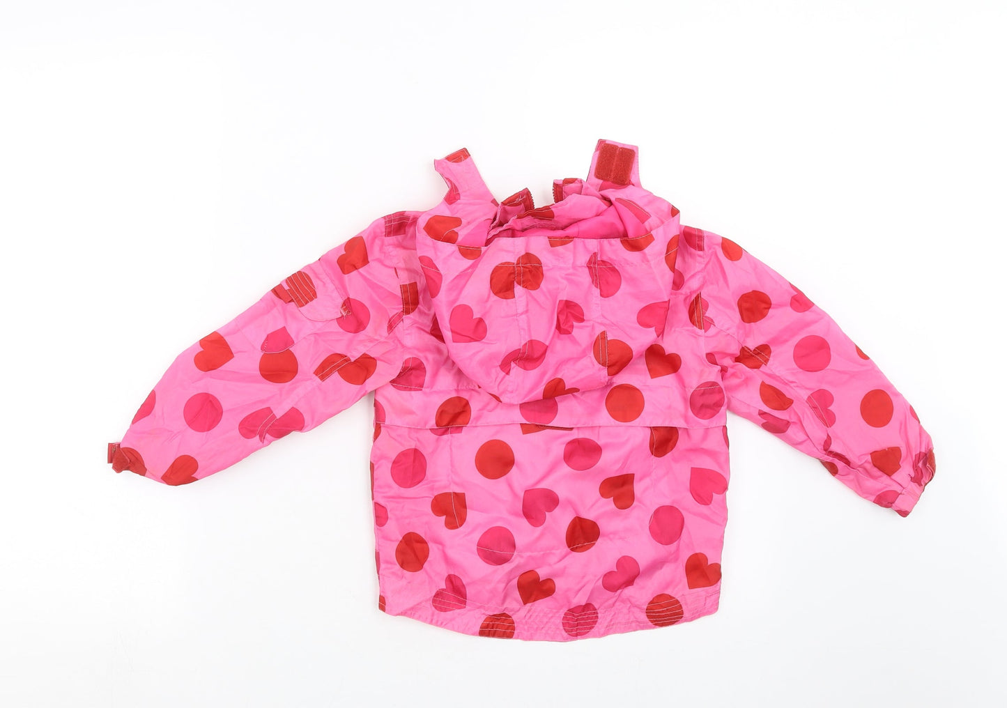 Sweet Millie Girls Pink Polka Dot  Rain Coat Jacket Size 4 Years