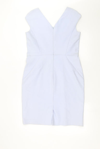 Preloved Pedro Del Hierro Womens Blue   Shift  Size 12 - Back