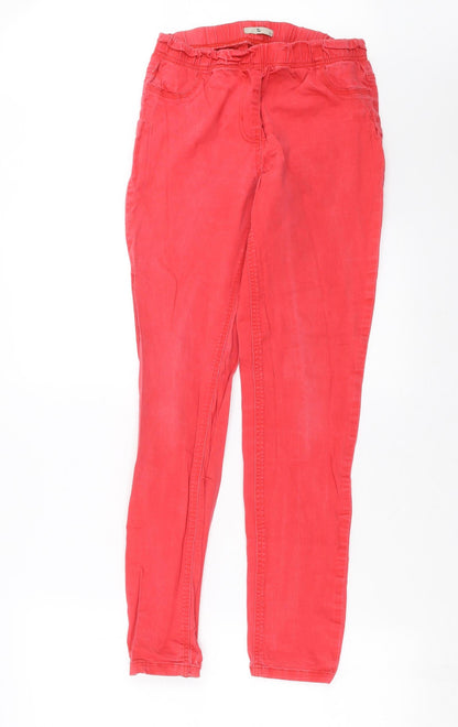 Tu Womens Red  Denim Jegging Jeans Size 10 L29 in
