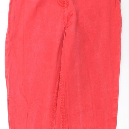 Tu Womens Red  Denim Jegging Jeans Size 10 L29 in