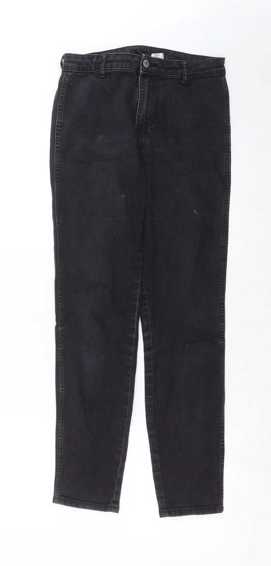 H&M Womens Grey  Denim Skinny Jeans Size 6 L29 in