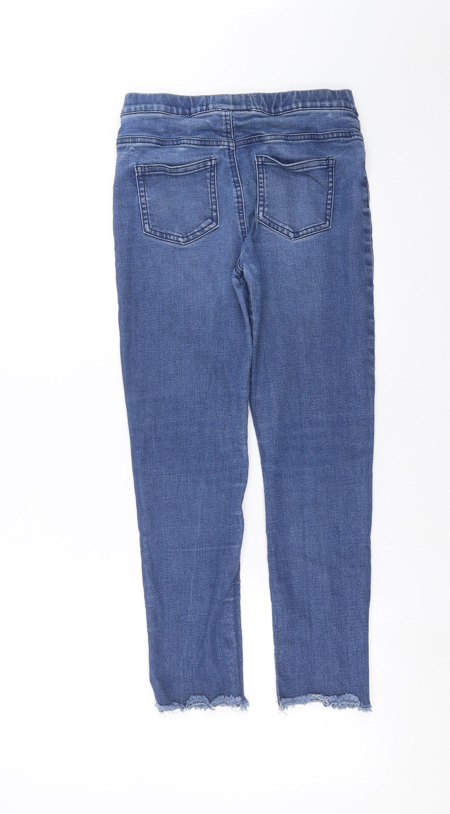 Primark Girls Blue  Denim Jegging Jeans Size 11-12 Years - Distressed hem
