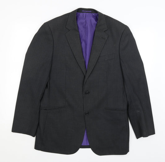 Milan Collection Mens Black   Jacket Blazer Size L