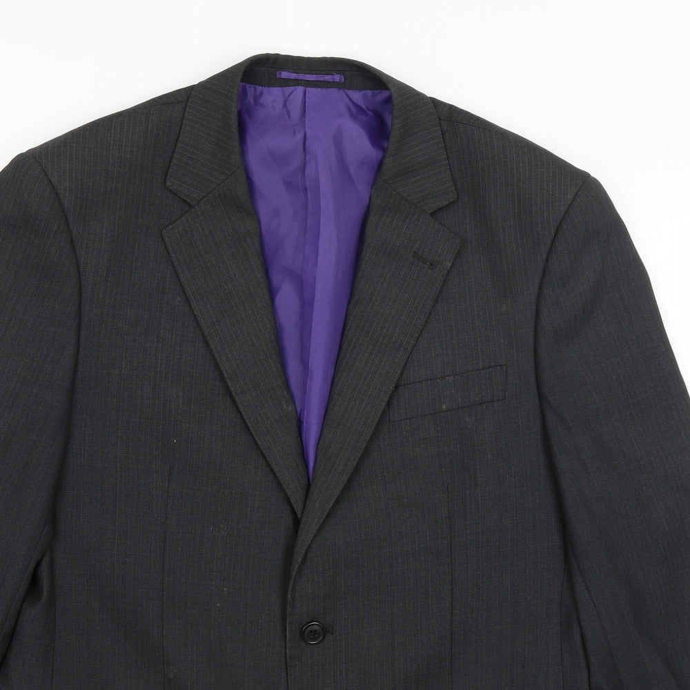 Milan Collection Mens Black   Jacket Blazer Size L