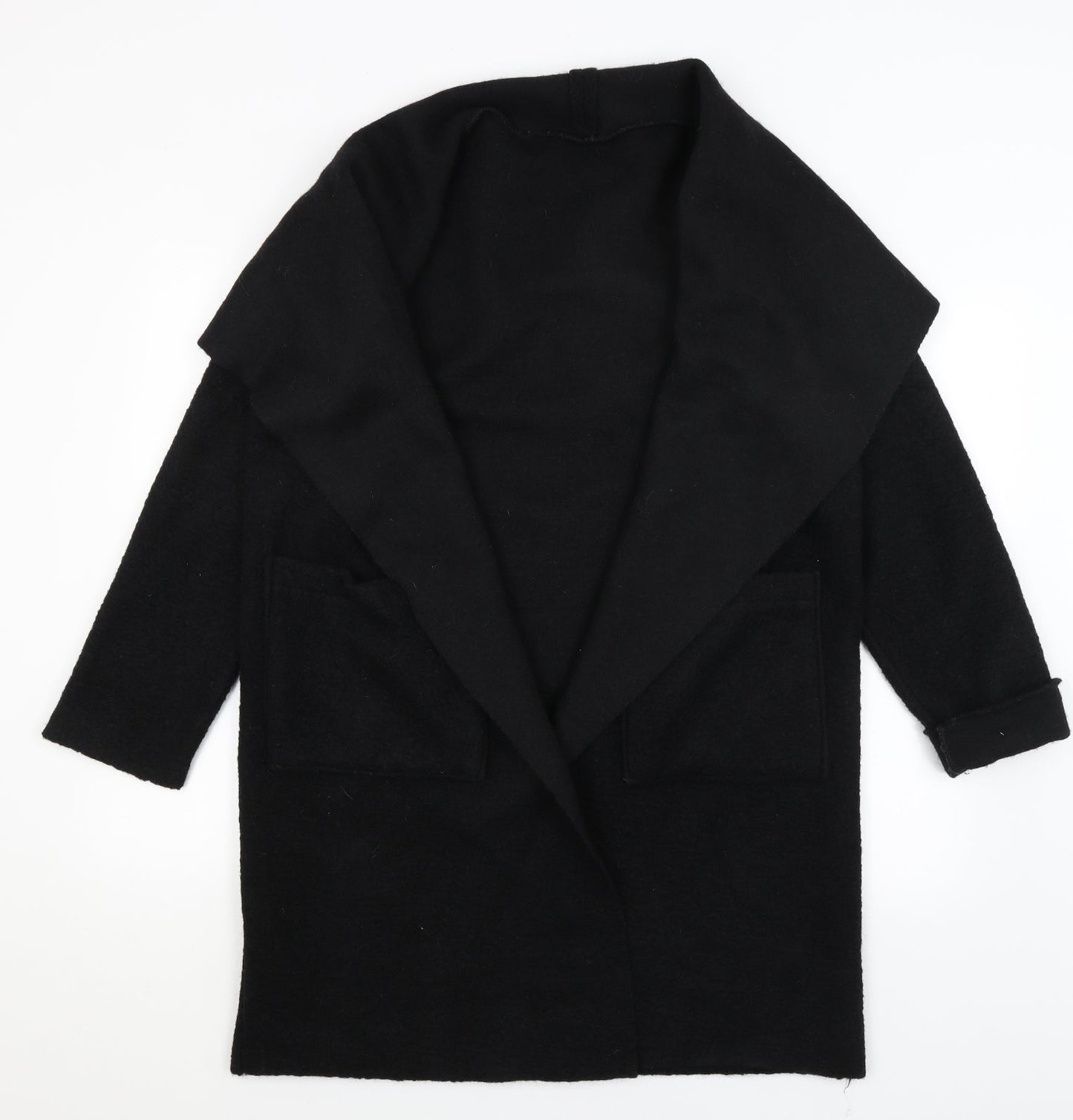 Preworn Womens Black   Overcoat Coat Size M