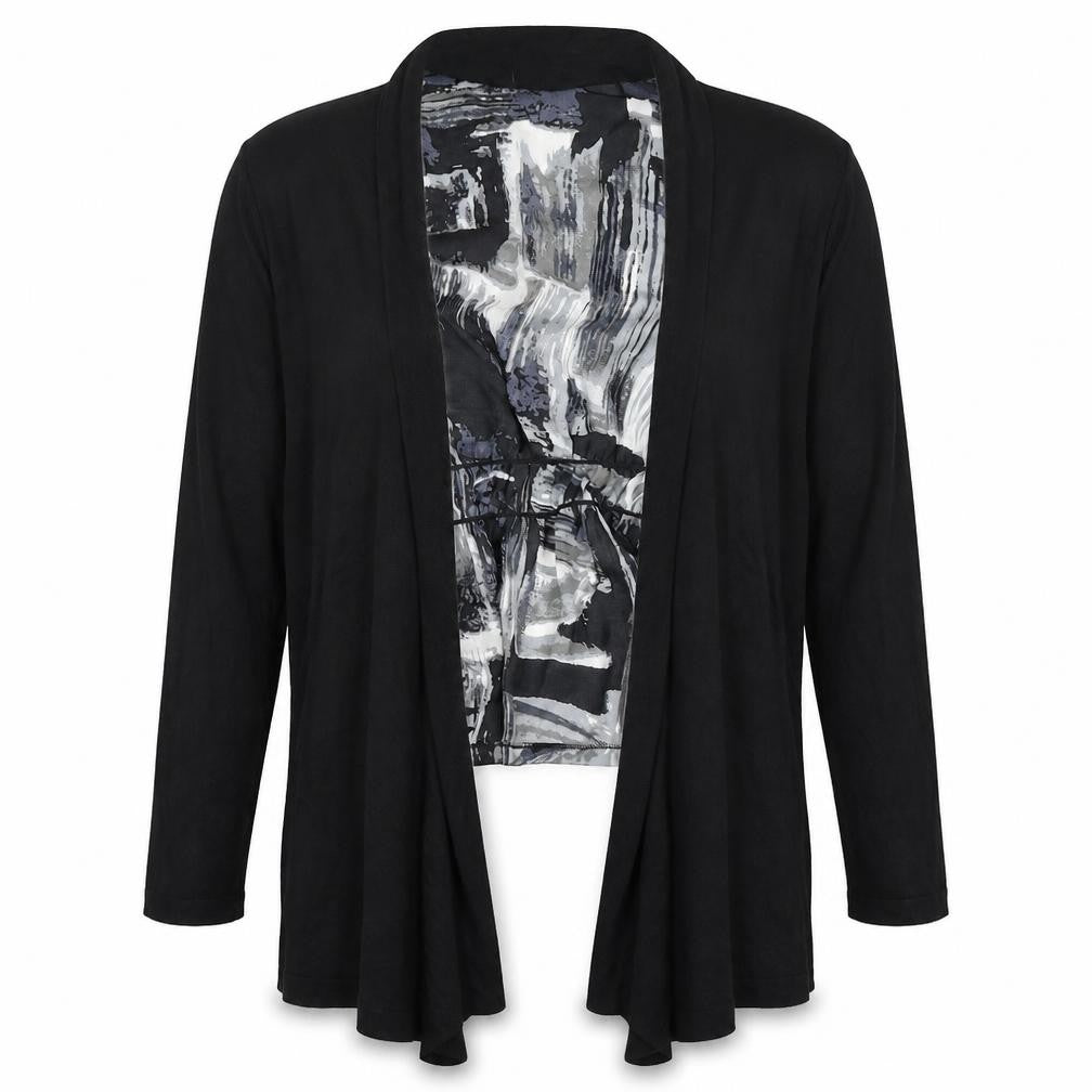 Et Vous Womens Black   Cardigan Jumper Size 16