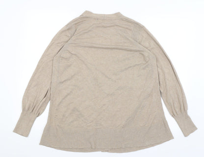 Marks & Spencer Womens Brown   Cardigan Jumper Size M
