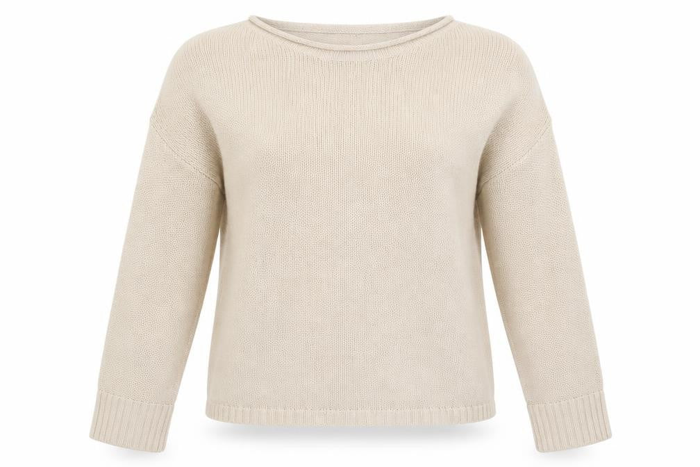 Basic Womens Beige   Pullover Jumper Size M