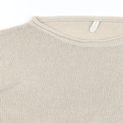Basic Womens Beige   Pullover Jumper Size M