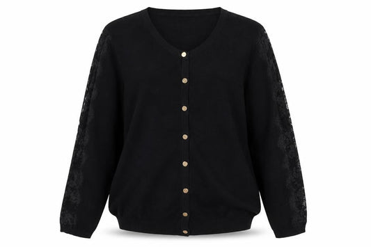 M&Co Womens Black   Cardigan Jumper Size 14