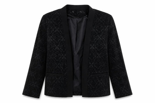 Atmosphere Womens Black Paisley  Jacket Blazer Size 16