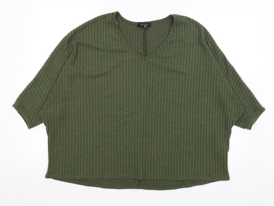 New Look Womens Green   Pullover Jumper Size M