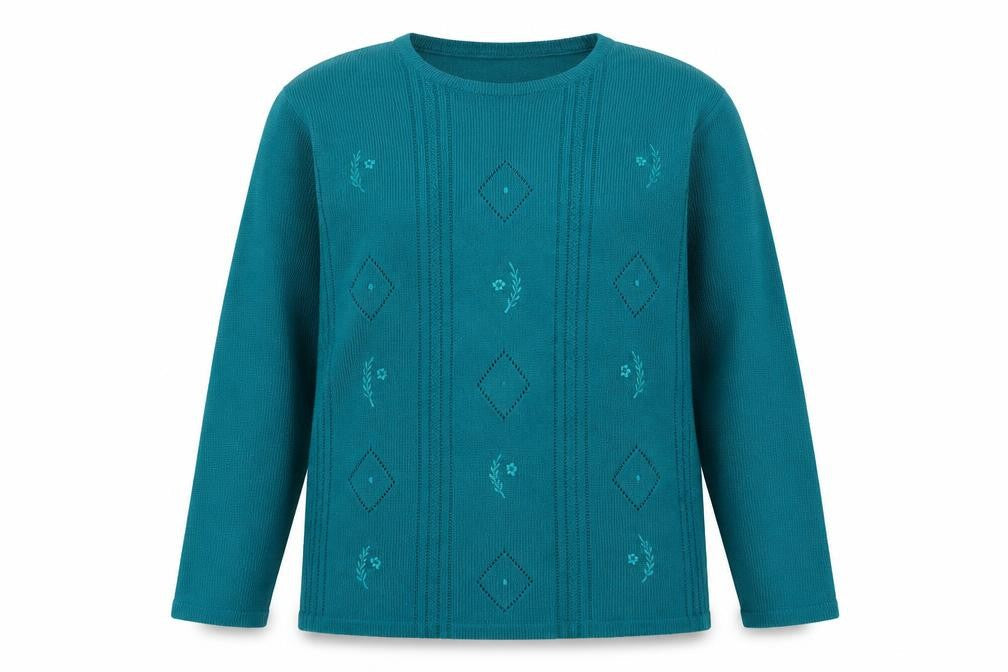 Beau Monde Womens Green   Pullover Jumper Size M