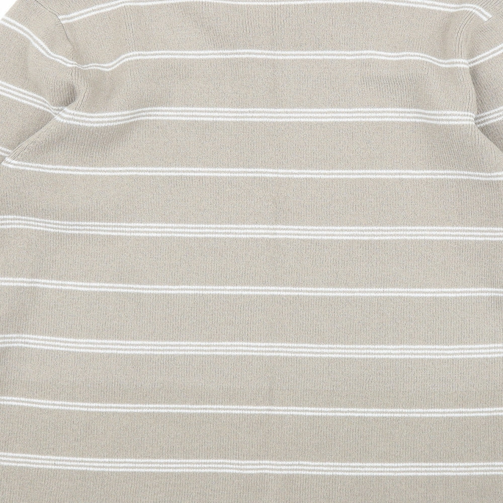 Berkertex Womens Beige Striped  Pullover Jumper Size 16