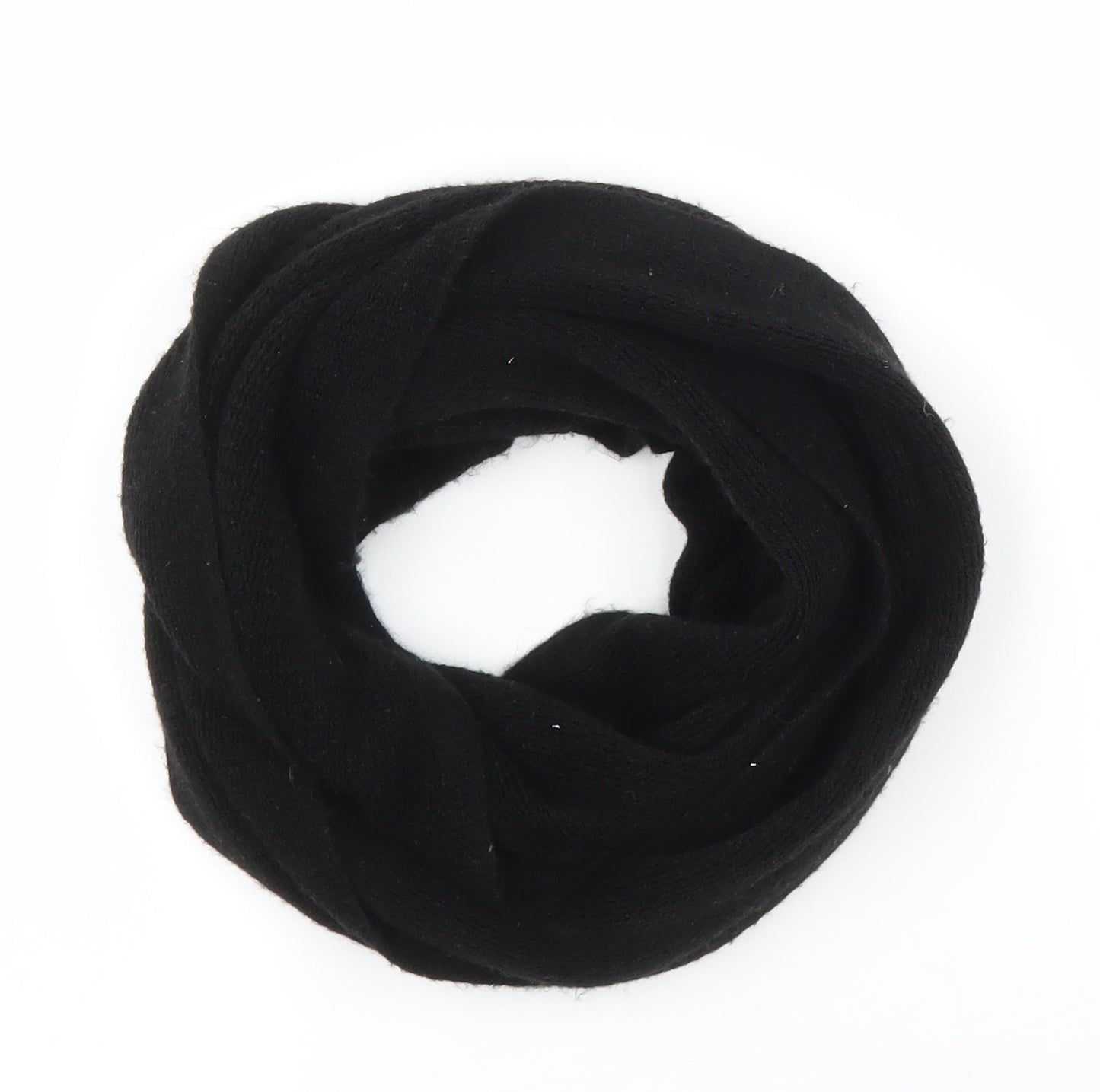 Preworn Unisex Black    Scarf   - Infinity scarf