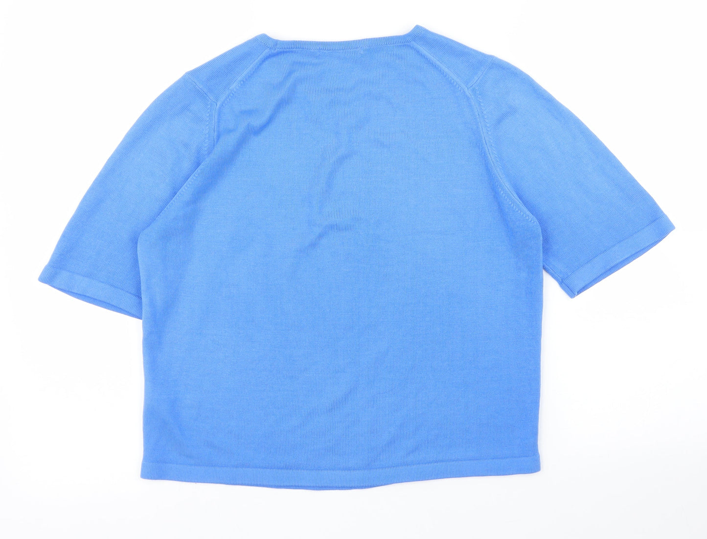 M&S Womens Blue   Basic Blouse Size 12