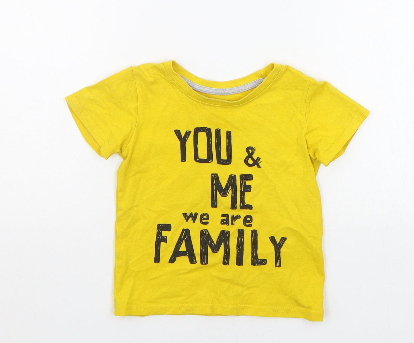 Primark Baby Yellow   Basic T-Shirt Size 18-24 Months