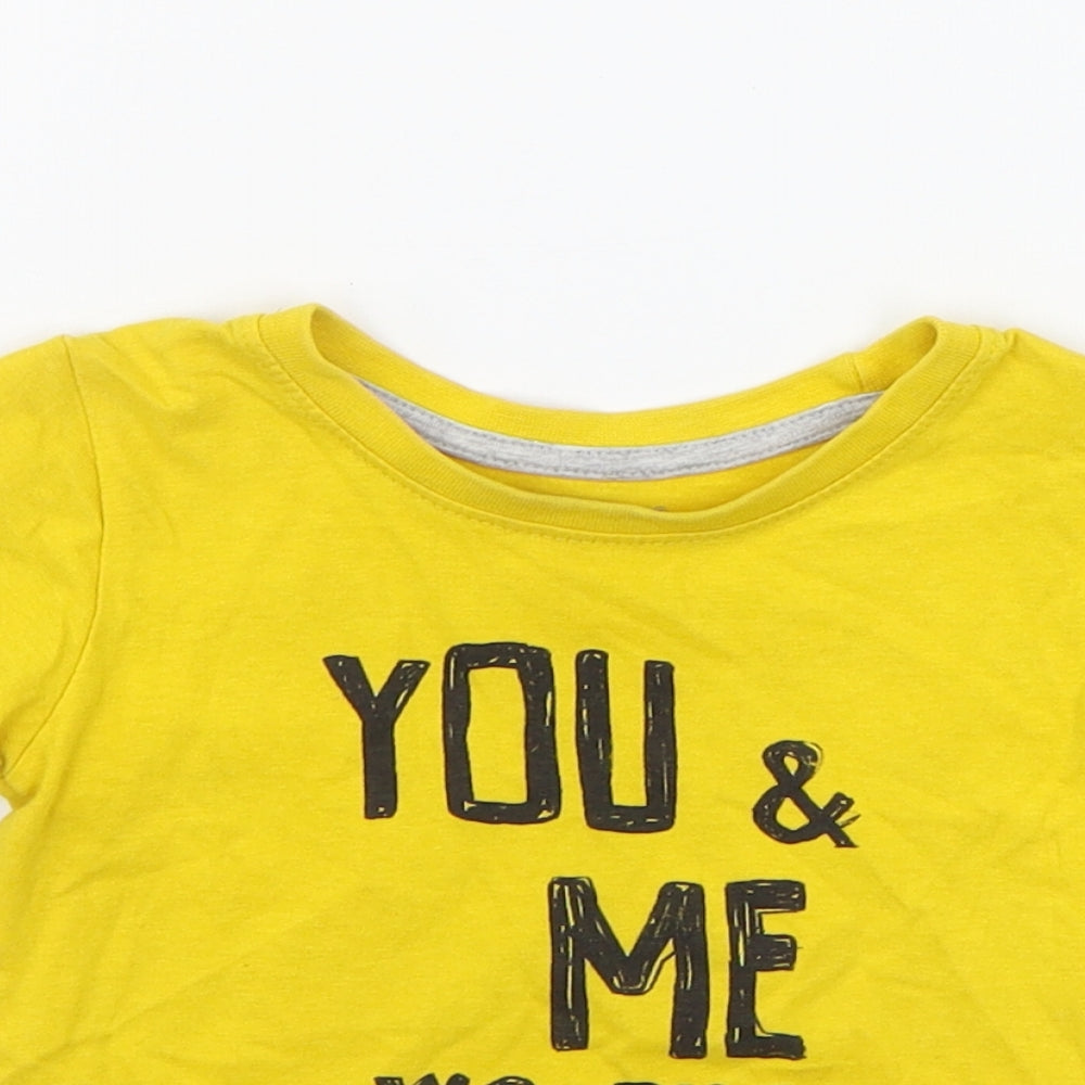 Primark Baby Yellow   Basic T-Shirt Size 18-24 Months
