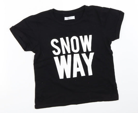 New Look Girls Black   Basic T-Shirt Size M