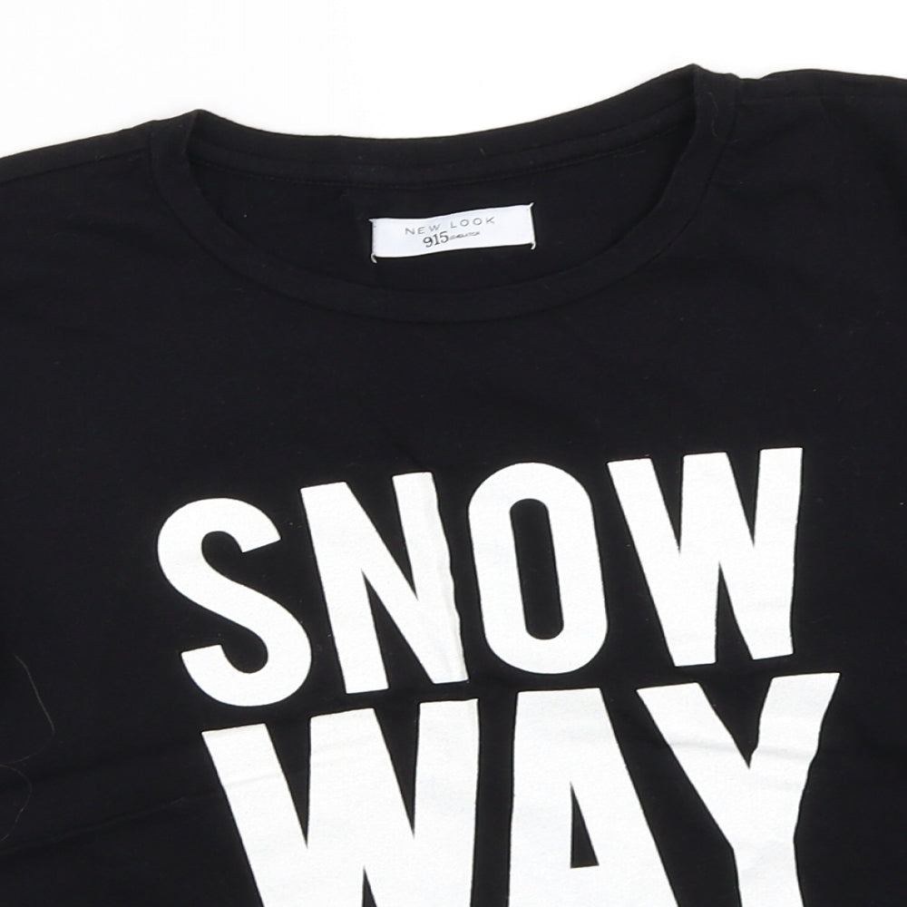 New Look Girls Black   Basic T-Shirt Size M