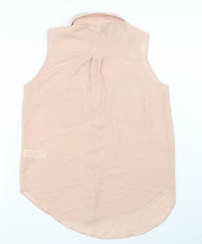 Preloved Primark Womens Pink   Basic Button-Up Size 10 - Back
