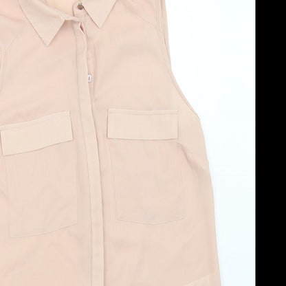 Preloved Primark Womens Pink   Basic Button-Up Size 10 - Detail