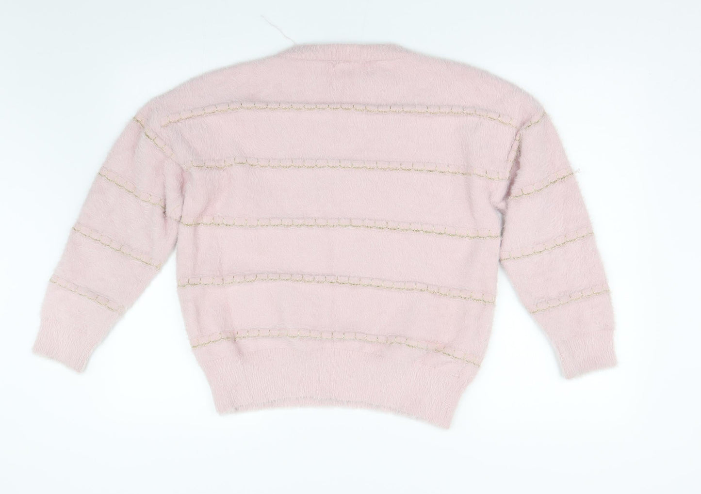 Ely Womens Pink  Knit Pullover Jumper Size M