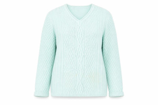Isle Womens Green  Knit Pullover Jumper Size M