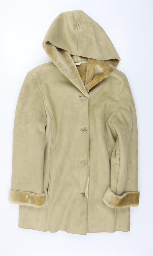 Marks and Spencer  Womens Beige   Jacket Coat Size 8