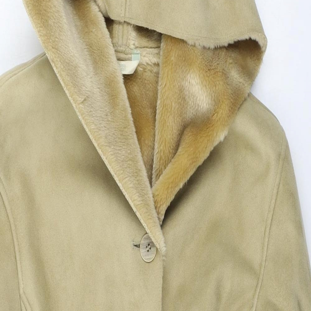 Marks and Spencer  Womens Beige   Jacket Coat Size 8
