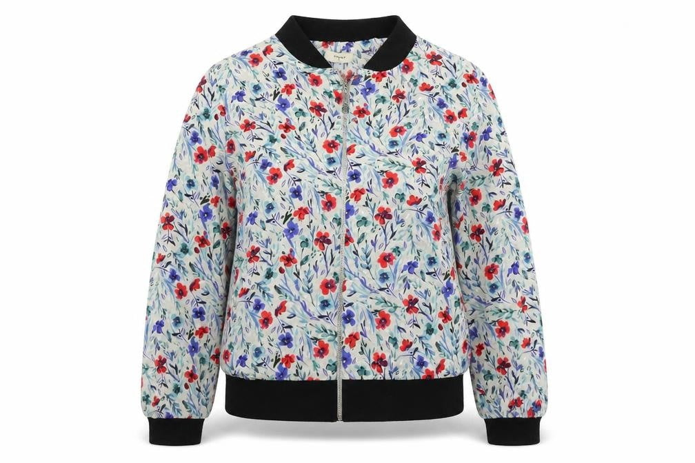 Papaya  Womens Grey Floral  Jacket Coat Size 12