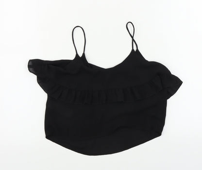 Back view of New Look girls’ black basic blouse, size 11, years