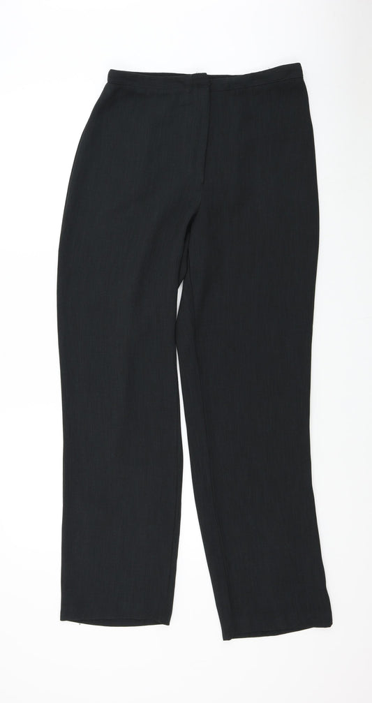 AWARD Womens Black   Trousers  Size 12 L31.5 in
