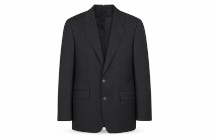 hewells Mens Grey Striped  Jacket Suit Jacket Size 38