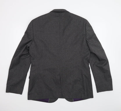 George Mens Black   Jacket Suit Jacket Size 44