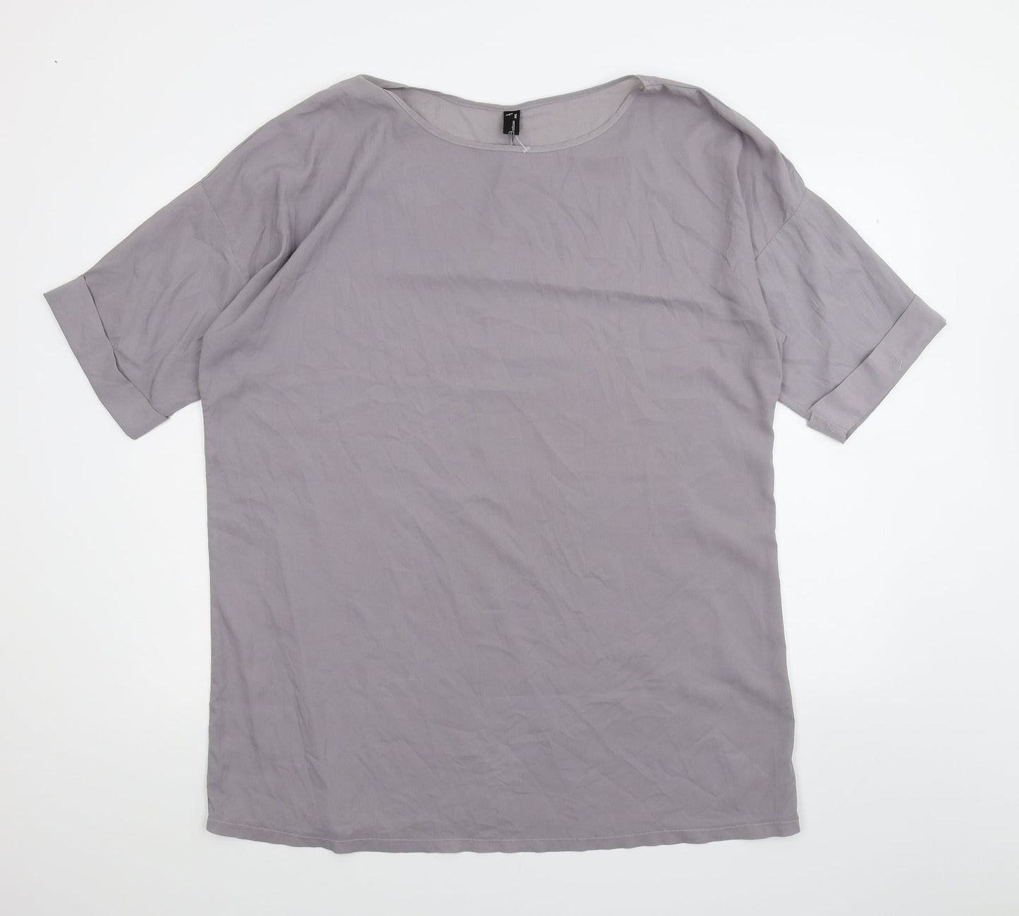 Zanzea Womens Purple   Basic T-Shirt Size 2XL