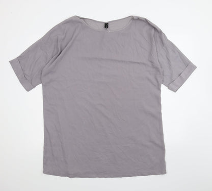 Zanzea Womens Purple   Basic T-Shirt Size 2XL