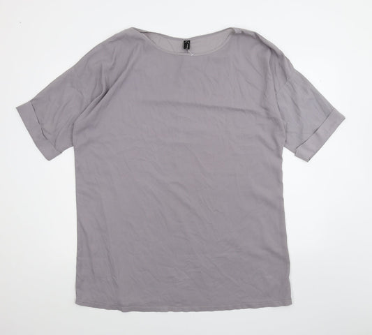 Zanzea Womens Purple   Basic T-Shirt Size 2XL