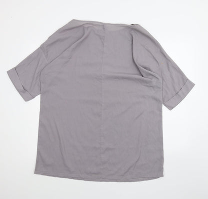 Zanzea Womens Purple   Basic T-Shirt Size 2XL