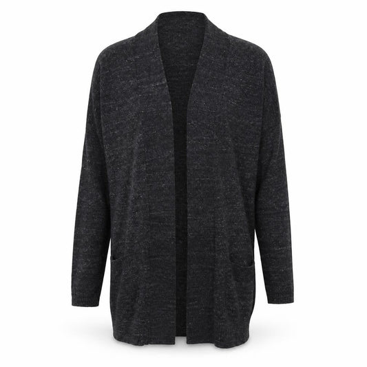 Front view of Atmosphere women’s black cardigan jumper, size UK 8