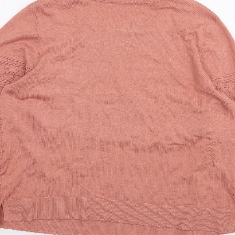 Oasis Womens Pink   Basic T-Shirt Size XL