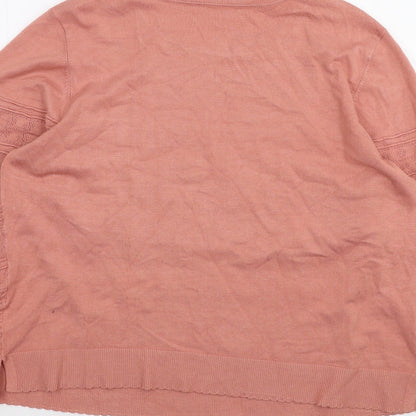 Preloved Oasis Womens Pink   Basic T-Shirt Size XL - Label