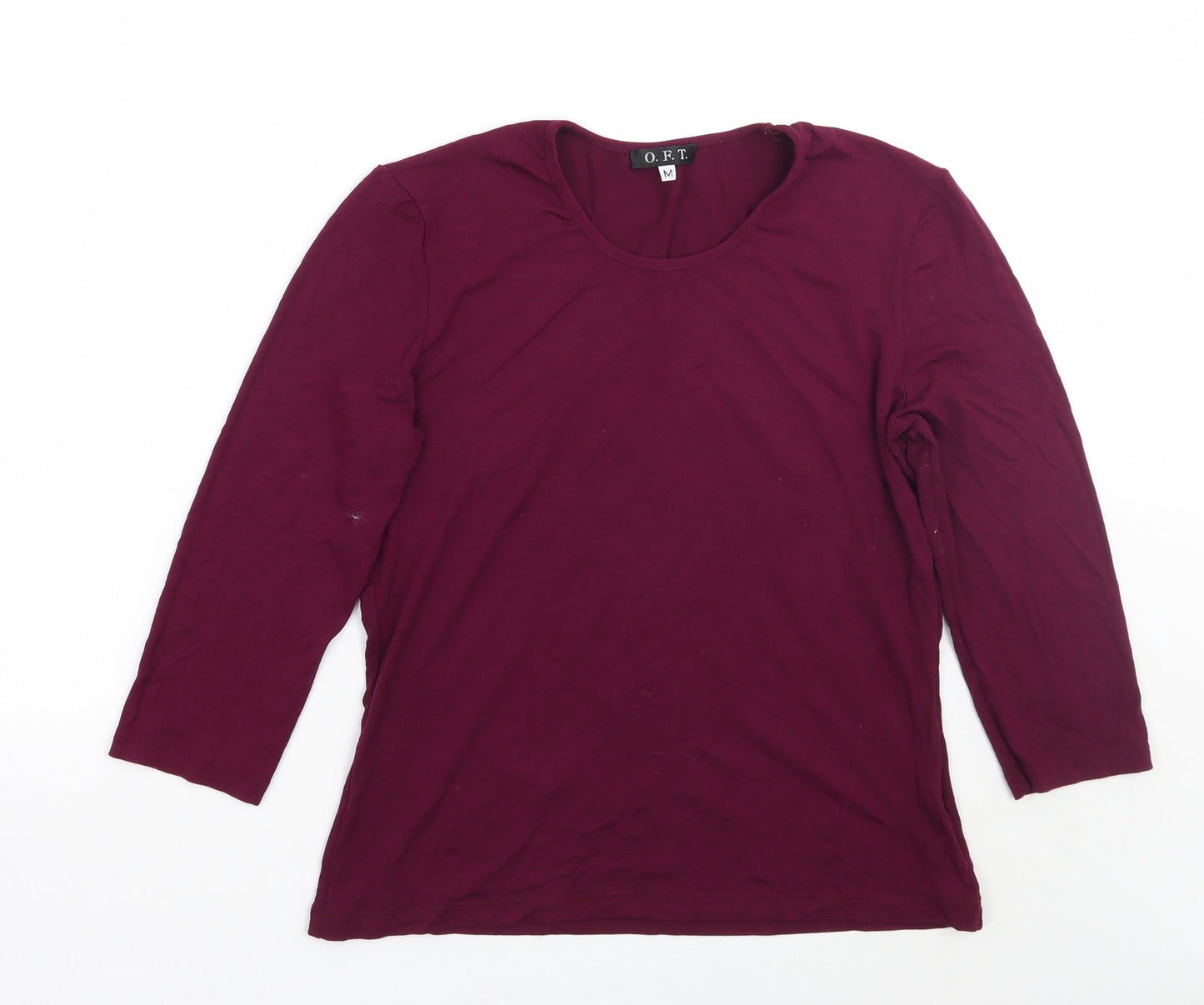 OFT Womens Purple   Basic T-Shirt Size M