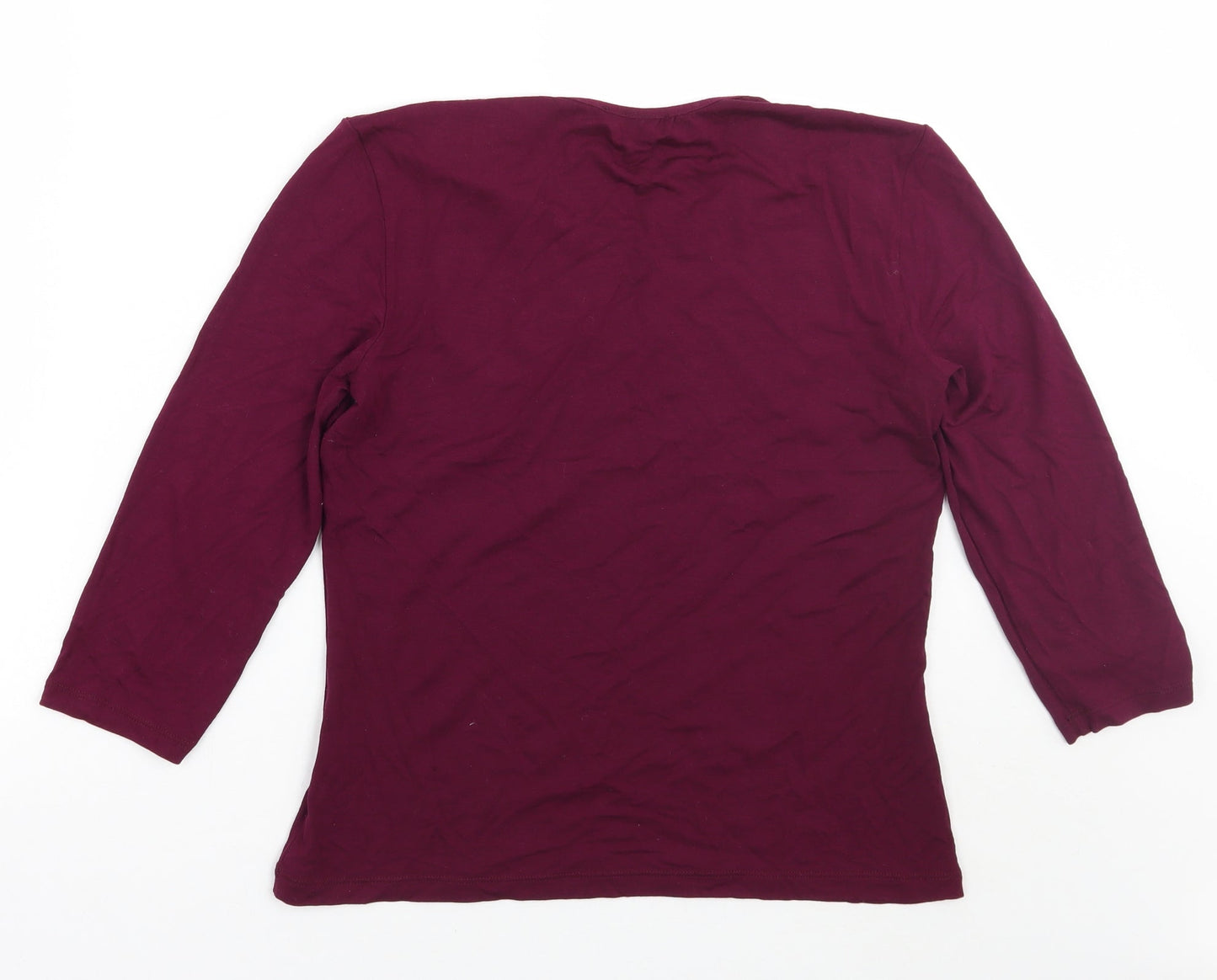 OFT Womens Purple   Basic T-Shirt Size M
